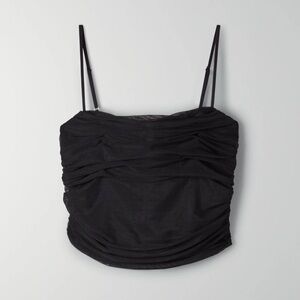 Black Ruched Babaton Top